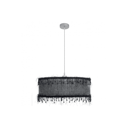 candeeiro de tecto cor preta série metal hilos 50cm