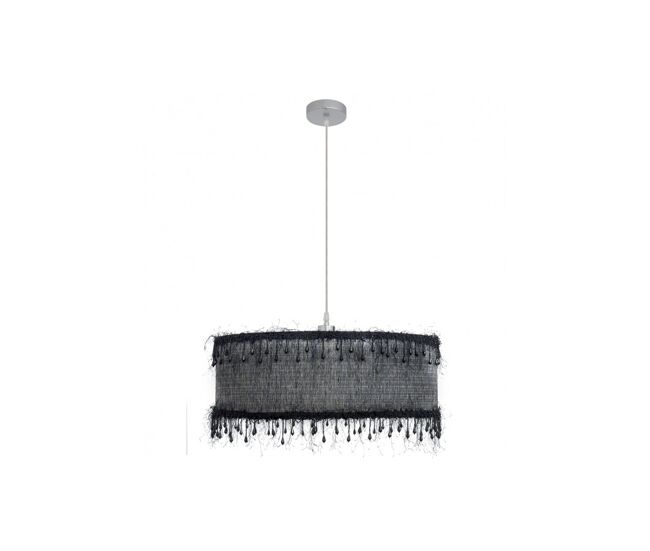 Lampara de techo metal color negro serie hilos 50cm