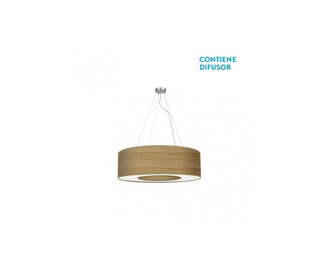 Colgante metal color cromo serie haiti 50cm