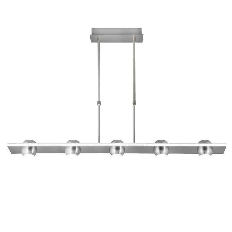 Lampara de techo metal color niquel serie fanton 90cm