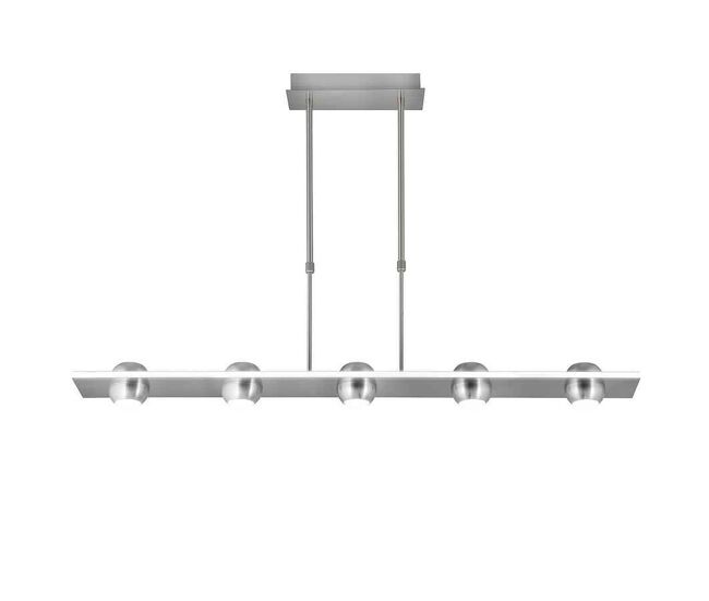 Lampara de techo metal color niquel serie fanton 90cm