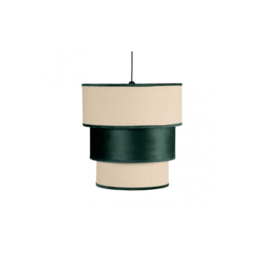 candeeiro de tecto têxtil cor verde série lãºcio 37cm