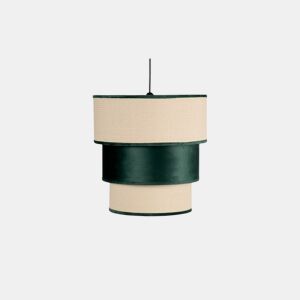 candeeiro de tecto têxtil cor verde série lãºcio 37cm