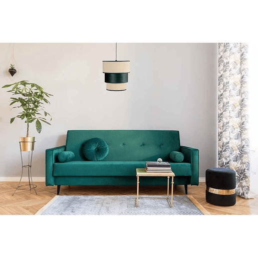 candeeiro de tecto têxtil cor verde série lãºcio 37cm
