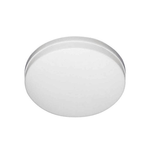 candeeiro de tecto led em policarbonato cor branca série trueno 23cm