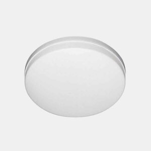 candeeiro de tecto led em policarbonato cor branca série trueno 23cm