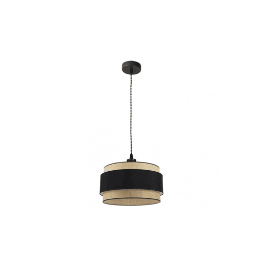 pendente de metal cor preta série kandy 40cm