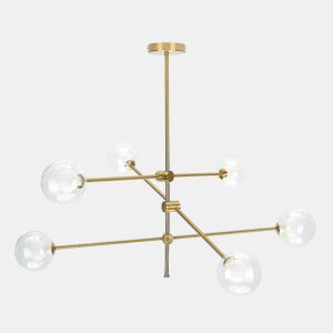 candeeiro de tecto em metal dourado jerusalen série 90cm