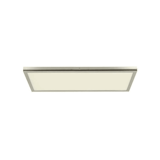 painel led rectangular em metal niquelado série tivoli 30cm
