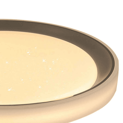 candeeiro de tecto LED em metal branco série luanda 49,5cm
