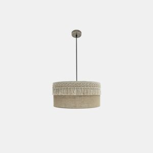 pendente têxtil bege ekaterina série 50cm
