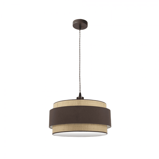 pendente de metal cor castanha série kandy 50cm