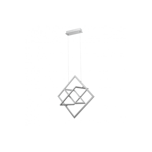pendente de metal cromado série lexie 63,5 cm