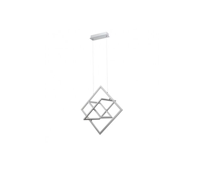 Colgante metal color cromo serie lexie 63.5cm