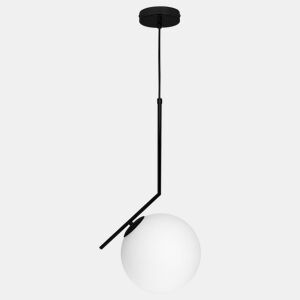 pendente de metal cor preta série aimee 32cm