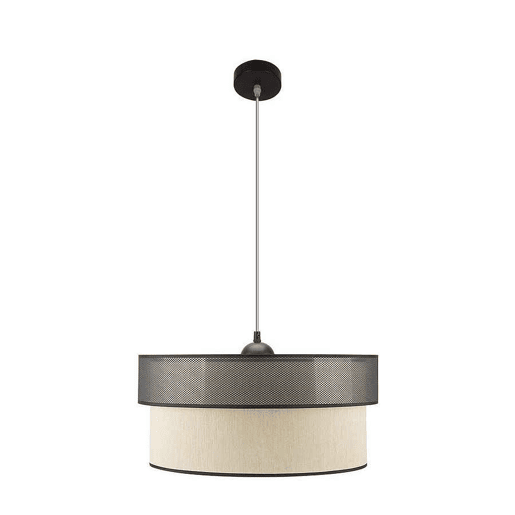 pendente têxtil dourado série felix 50cm