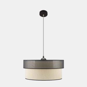 pendente têxtil dourado série felix 50cm