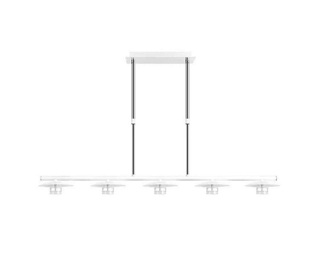 Lampara de techo metal color blanco serie ciudad del cabo 104cm
