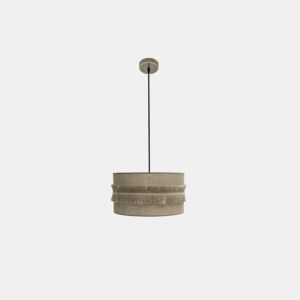 pendente têxtil cor bege série kala 40cm