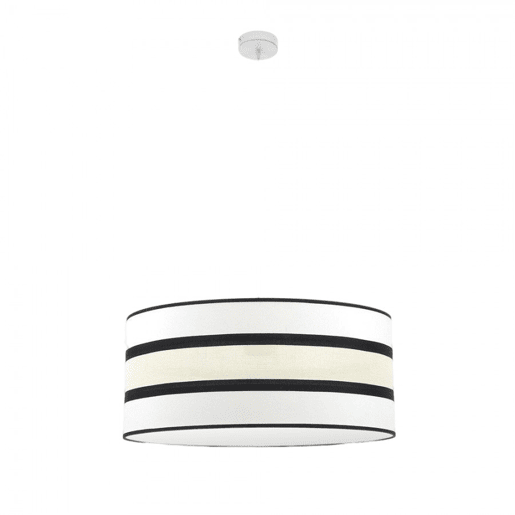 pendente de metal cor branca série karla 60cm