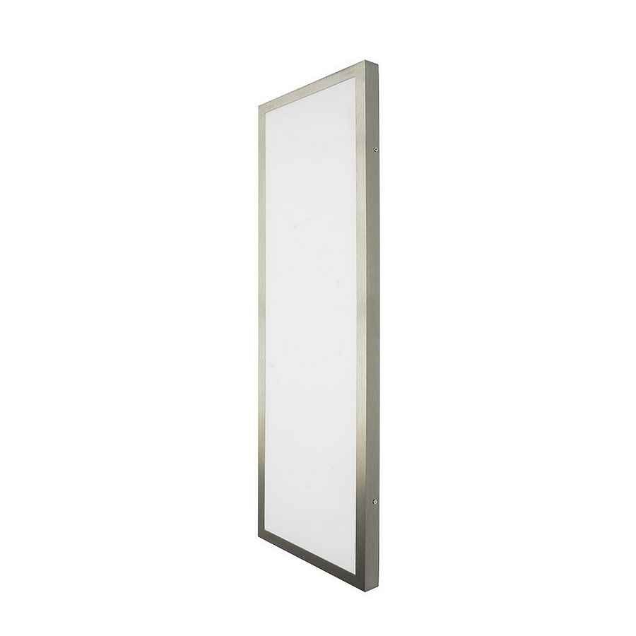 Plafon led aluminio color niquel serie plano 30cm