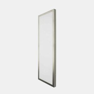 candeeiro de tecto LED série plana em alumínio níquel 30cm