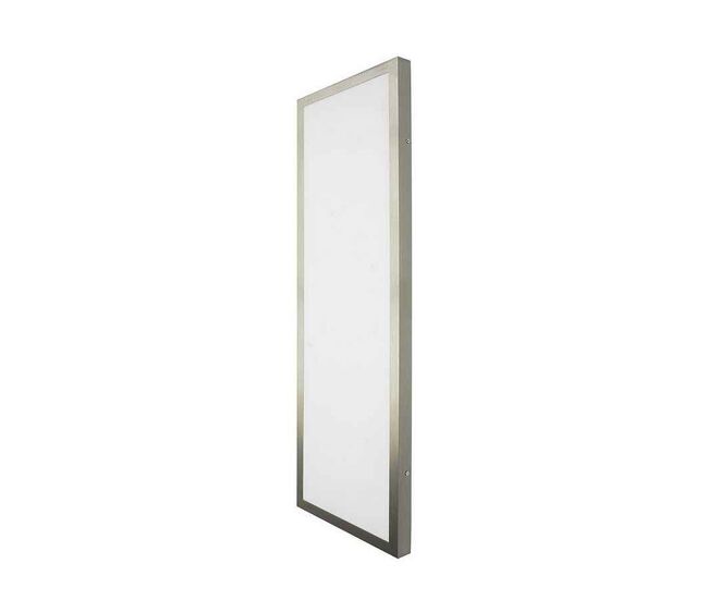 Plafon led aluminio color niquel serie plano 30cm