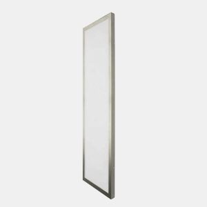 candeeiro de tecto LED série plana em alumínio níquel 30cm