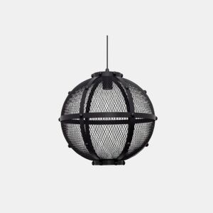 candeeiro de tecto metálico cor preta série lumiere 42cm