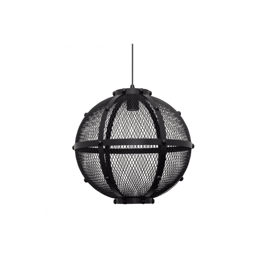candeeiro de tecto metálico cor preta série lumiere 42cm