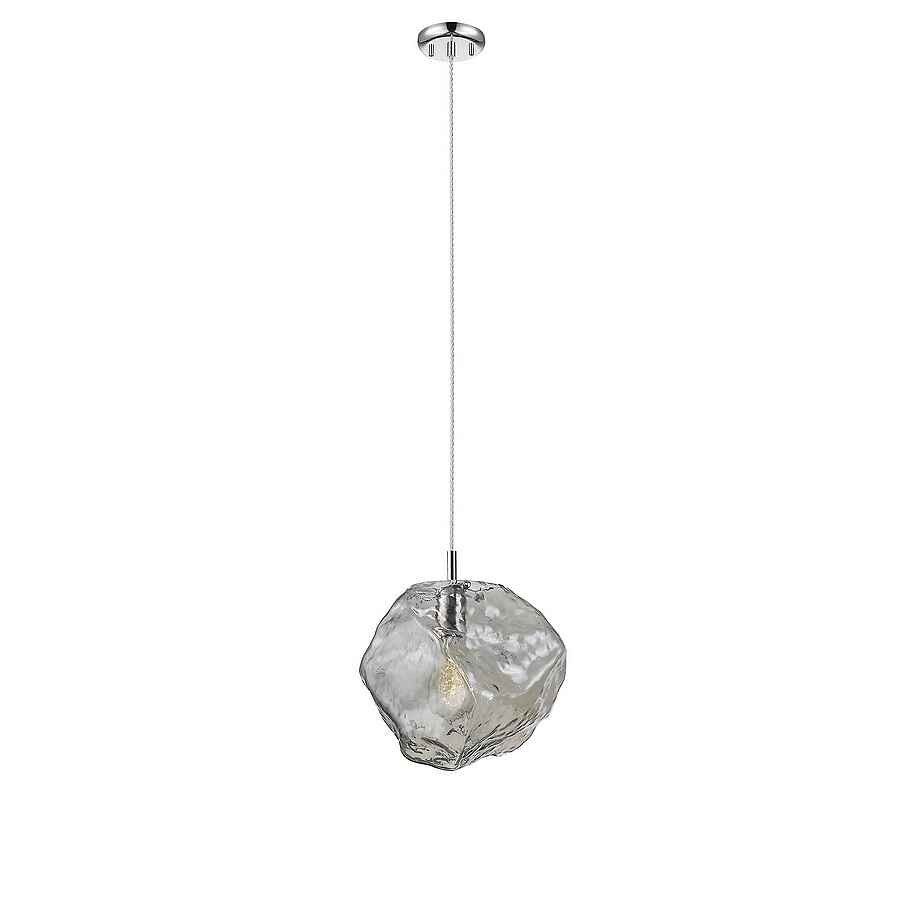 Lampara de techo cristal color cromo serie 27cm