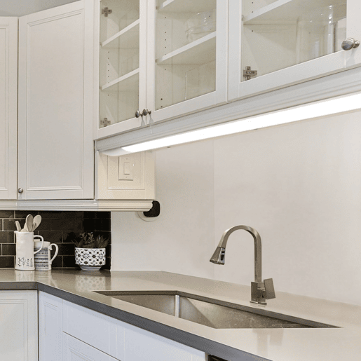 candeeiro de tecto LED em alumínio branco série bronzita 61cm