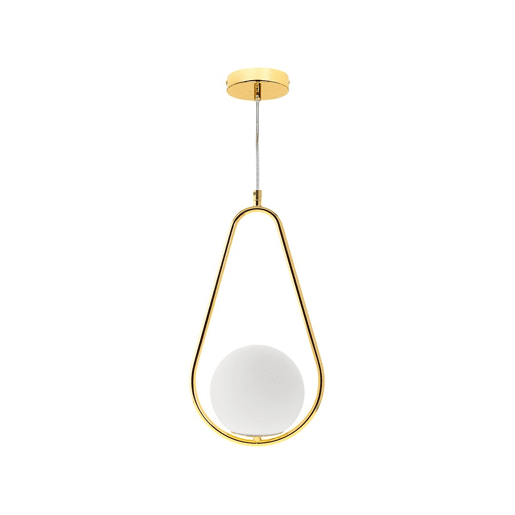 pendente em metal dourado série aimee 21cm