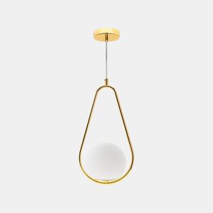 pendente em metal dourado série aimee 21cm