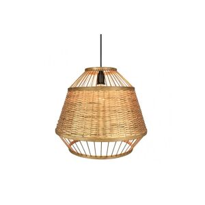 candeeiro de tecto de bambu cor castanha série croton 40cm