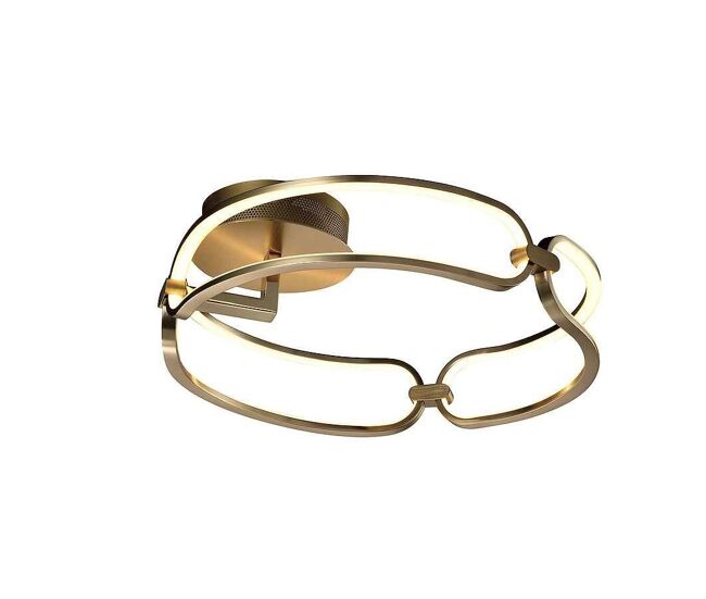 Lampara de techo aluminio color dorado serie 0cm