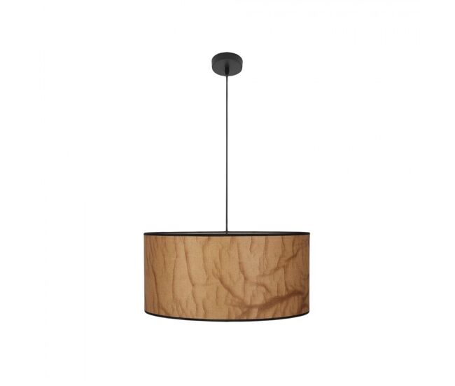 Colgante metal color negro serie papiro 50cm