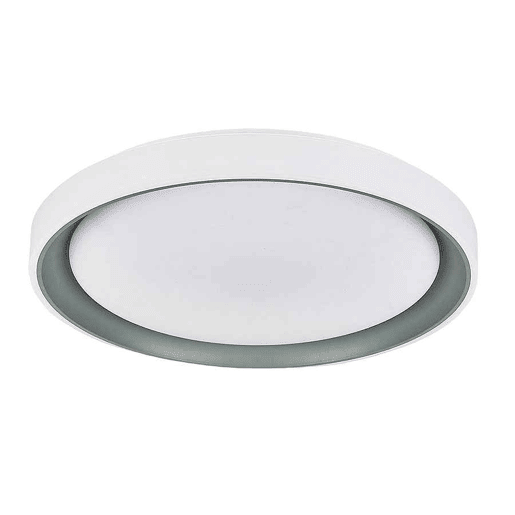 candeeiro de tecto led em policarbonato cor branca série luanda 49,5cm