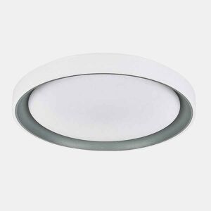 candeeiro de tecto led em policarbonato cor branca série luanda 49,5cm