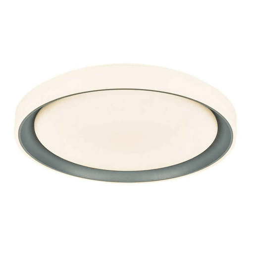 candeeiro de tecto led em policarbonato cor branca série luanda 49,5cm