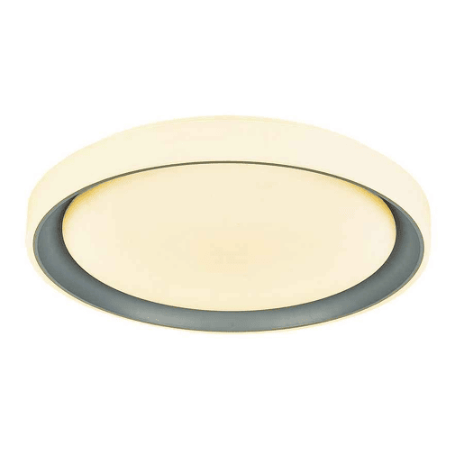 candeeiro de tecto led em policarbonato cor branca série luanda 49,5cm