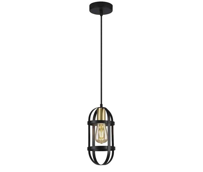 Lampara de techo metal color negro serie karan 14cm