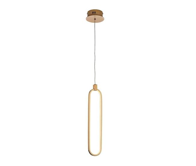 Lampara de techo aluminio color dorado serie 0cm