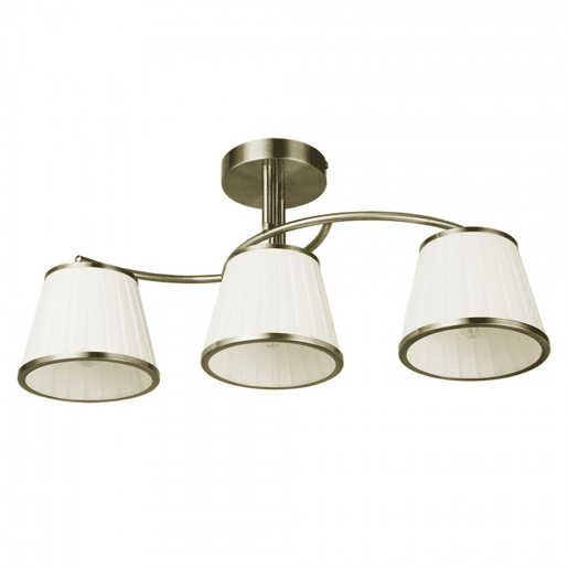 candeeiro de metal dourado série lantanas 56cm