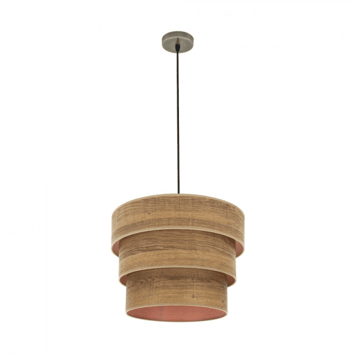 pendente em metal dourado série smile 40cm