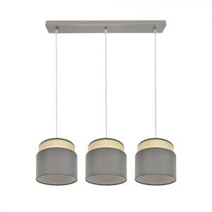 candeeiro de tecto em metal niquelado série kandy 68cm