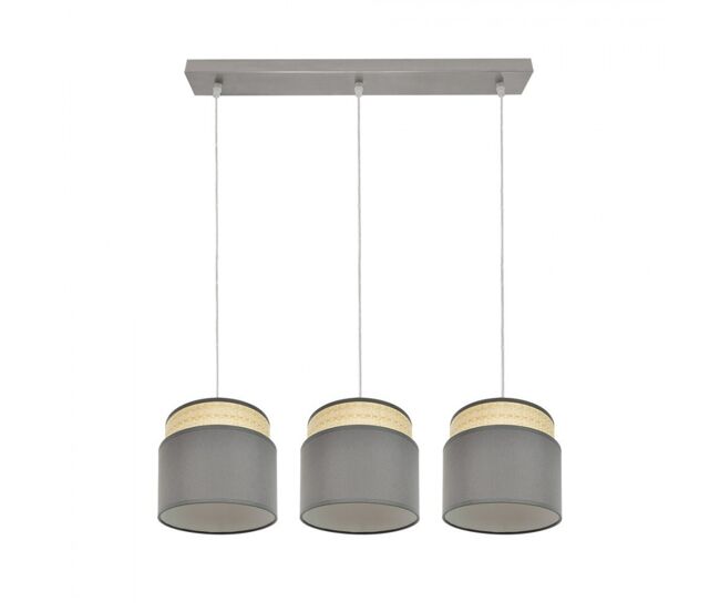 Lampara de techo metal color niquel serie kandy 68cm