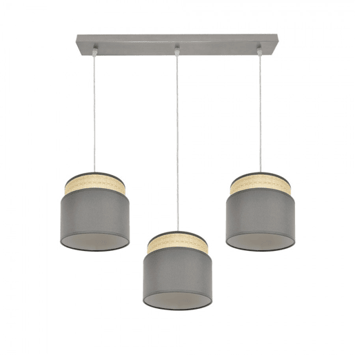 candeeiro de tecto em metal niquelado série kandy 68cm