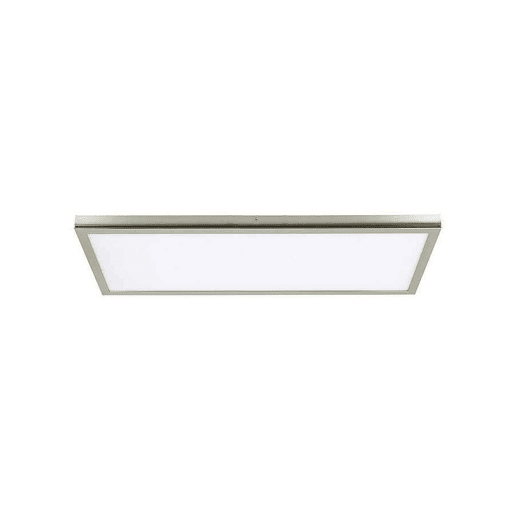 painel led rectangular em metal niquelado série tivoli 30cm
