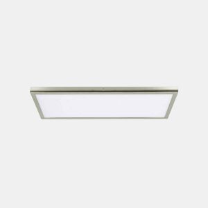 painel led rectangular em metal niquelado série tivoli 30cm